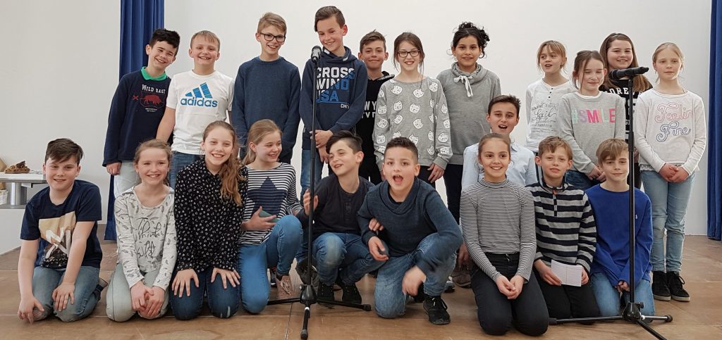 Die Klasse 4d der Waldschule in Obertshausen