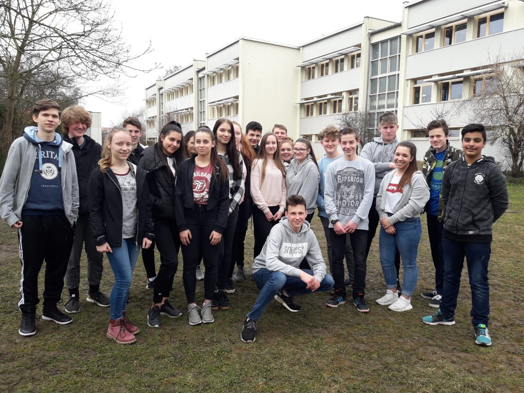Klasse 9E der Martin-Niemöller-Schule in Riedstadt
