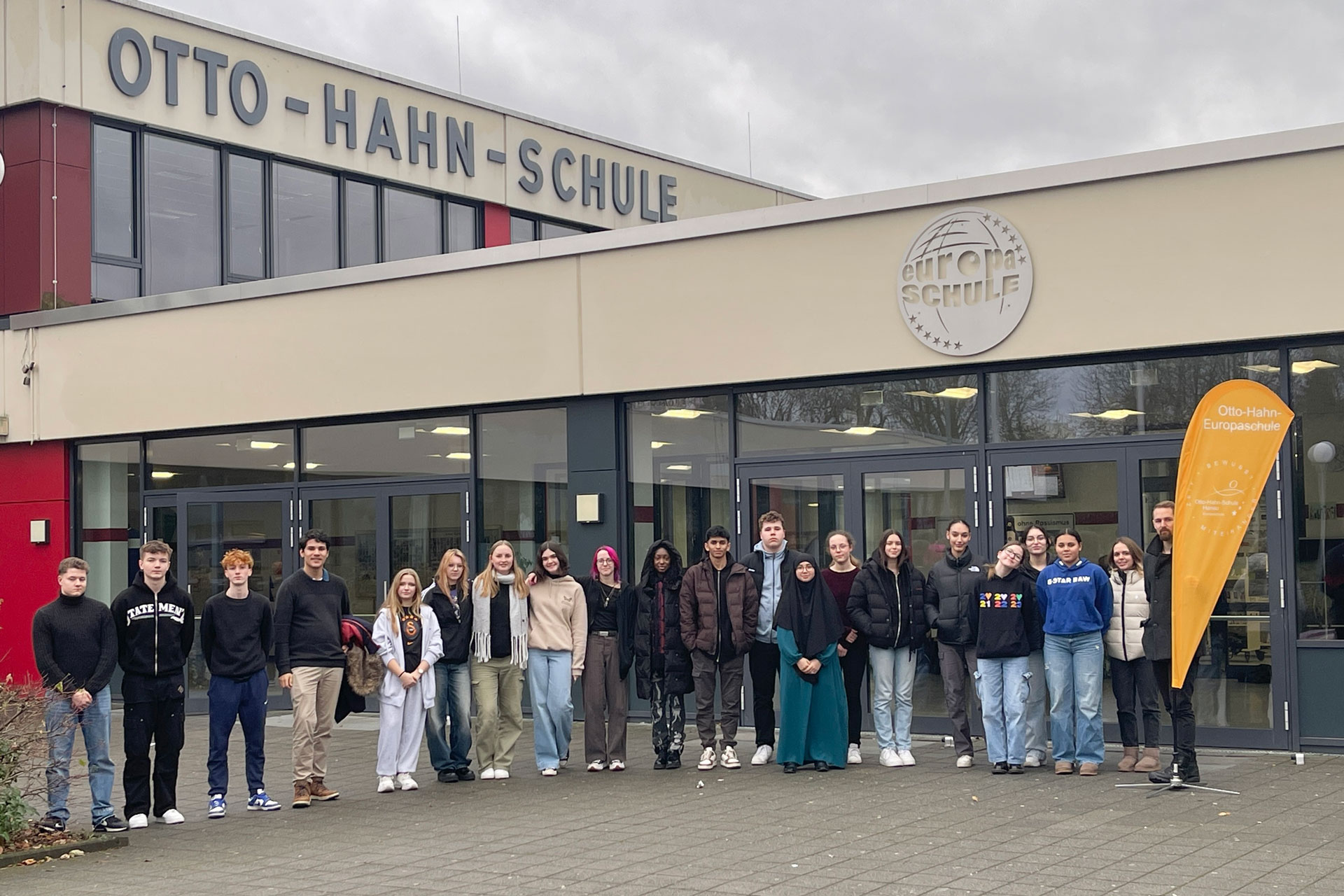 Gruppenfoto - Klasse 10Ge der Otto-Hahn-Schule, Hanau